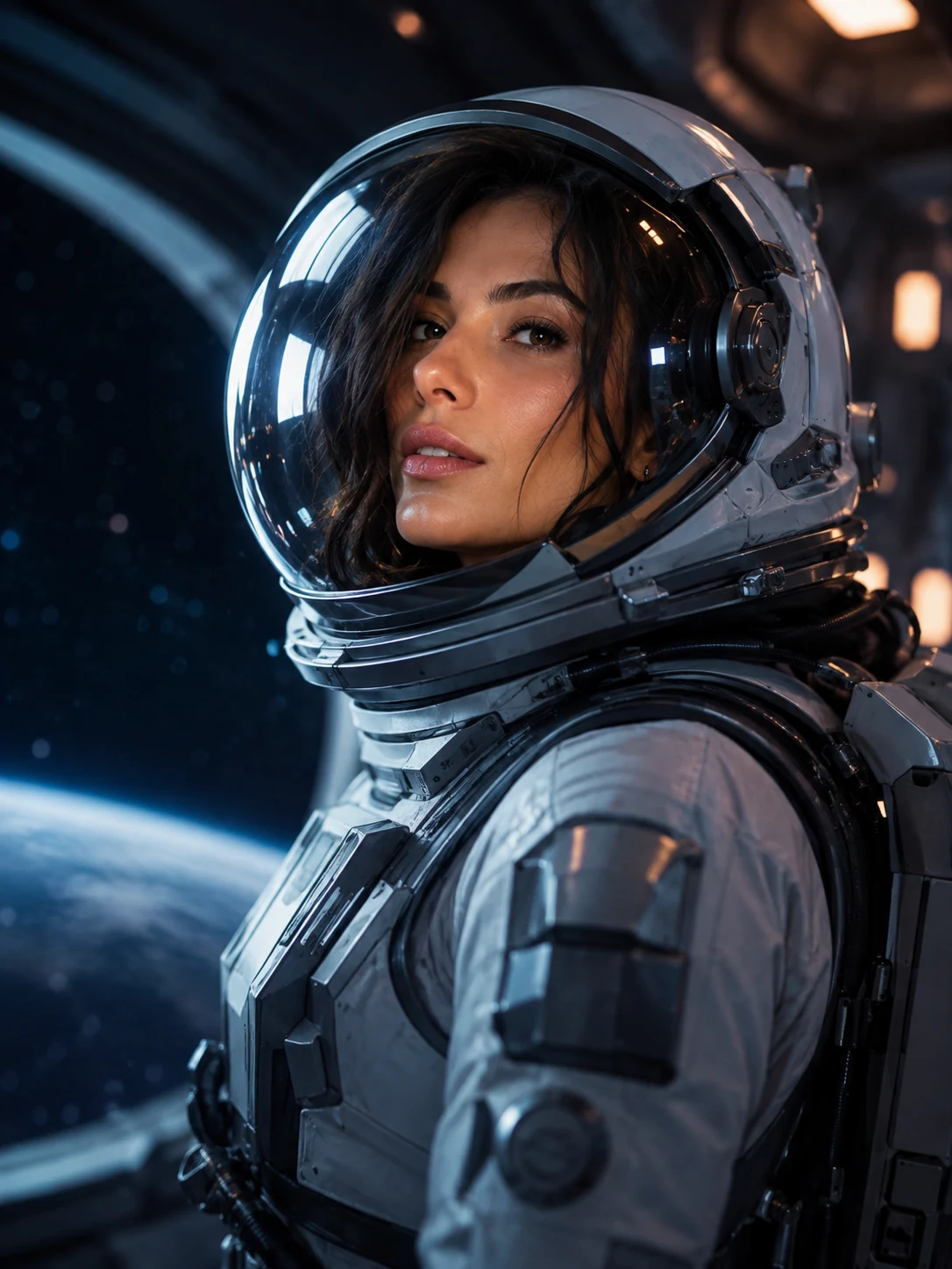 Astronaut AI portrait example created for Northkind AI Photo Booth.
