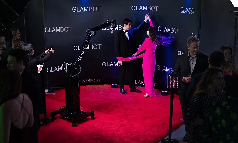 Glambot robotic camera operating at a live red-carpet event